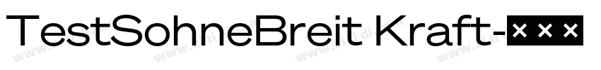 TestSohneBreit Kraft字体转换
